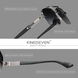 KingSeven 2022 Polarized Sunglasses | Retro Square Gradient Sunnies