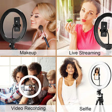 Load image into Gallery viewer, 26 33CM Video Lights Dimmable Light Selfie LED Ring Light USB Ring Lighting Lamp With Tripod Stand To Make Youtube Ringlight