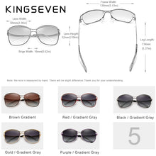 Load image into Gallery viewer, KingSeven Women&#39;s Square Rimless Sunglasses Designer Fashion Shades with Box