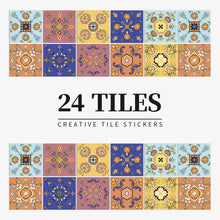 Load image into Gallery viewer, 24pcs/set Light Color Tiles Sticker Wall Stickers Kitchen Bathroom Home Renovation Wallpaper Waterproof Self-adhesive Wall Decal