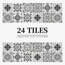 Load image into Gallery viewer, 24pcs/set Light Color Tiles Sticker Wall Stickers Kitchen Bathroom Home Renovation Wallpaper Waterproof Self-adhesive Wall Decal