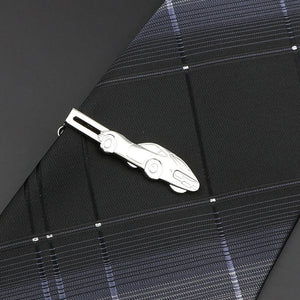 Men's Stainless Steel Tie Clip - Animal Tool Shape Chrome Luxury Wedding Accessory