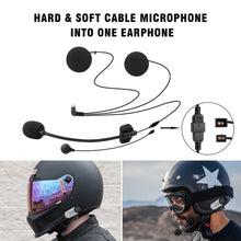 Load image into Gallery viewer, FreedConn Bluetooth Motorcycle Intercom Helmet Headset Wireless Motorbike Head Interphone LCD Screen FM Earphone