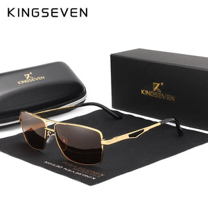 KingSeven 2023 Polarized Sunglasses: Designer Square Sun Glasses for Men"