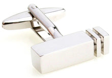 Load image into Gallery viewer, Airplane Design Cufflinks &amp; Tie Clip Set for Men – Stylish Gift Idea