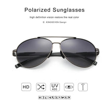 Load image into Gallery viewer, KINGSEVEN Aviation Gun Gradient Sunglasses - Polarized HD Aluminum Driving Glasses