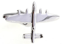 Load image into Gallery viewer, Airplane Design Cufflinks &amp; Tie Clip Set for Men – Stylish Gift Idea