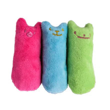 Load image into Gallery viewer, Teeth Grinding Catnip Toys Funny Interactive Plush Cat Toy Pet Kitten Chewing Vocal Toy Claws Thumb Bite Cat mint For Cats