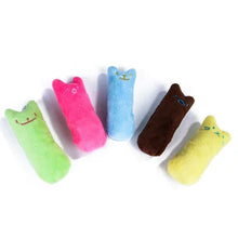 Load image into Gallery viewer, Teeth Grinding Catnip Toys Funny Interactive Plush Cat Toy Pet Kitten Chewing Vocal Toy Claws Thumb Bite Cat mint For Cats