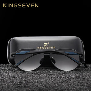 KINGSEVEN Aviation Gun Gradient Sunglasses - Polarized HD Aluminum Driving Glasses