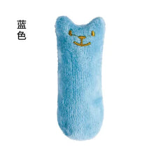 Load image into Gallery viewer, Teeth Grinding Catnip Toys Funny Interactive Plush Cat Toy Pet Kitten Chewing Vocal Toy Claws Thumb Bite Cat mint For Cats