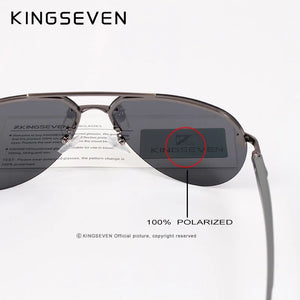 Kingseven 2023 Polarized Rimless Sunglasses Men Women Outdoor Sports