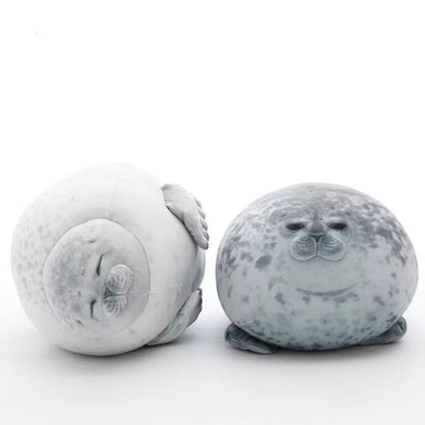 Adorable Angry Blob Seal Pillow - Chubby 3D Novelty Plush Toy for Kids' Sweet Dreams