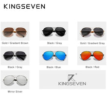 Load image into Gallery viewer, KINGSEVEN 2022 Titanium Polarized Pilot Sunglasses Mirror Eyewear Unisex