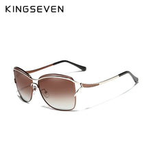 Load image into Gallery viewer, KingSeven Women&#39;s Square Rimless Sunglasses Designer Fashion Shades with Box