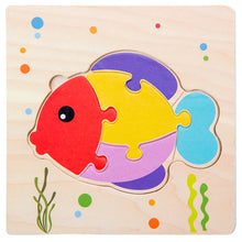 Load image into Gallery viewer, Baby Wooden 3D Puzzles Tangram Shapes Learning Educational Cartoon Animal Intelligence Jigsaw Toys For Children Gift