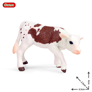 Cute Farm Animals Milk Cow Cattle Calf Angus Bull OX Buffalo Model Action Figures Toy