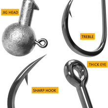 Load image into Gallery viewer, JYJ 1g 2g 3g 4g 5g 10g 20g 22g 25g 28g crank Jig head hook fishing hook head Jig lure hard bait soft worm jig hook for fishing
