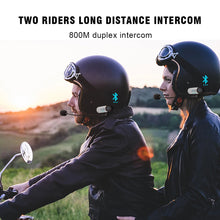 Load image into Gallery viewer, FreedConn Bluetooth Motorcycle Intercom Helmet Headset Wireless Motorbike Head Interphone LCD Screen FM Earphone