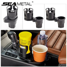 Load image into Gallery viewer, SEAMETAL 2 in 1 Car Cup Holder Expander 360 Degree Adjustable Base Drink Holder Anti-Shake Stable Auto Bottle Holder Organizer