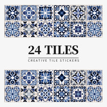 Load image into Gallery viewer, 24pcs/set Light Color Tiles Sticker Wall Stickers Kitchen Bathroom Home Renovation Wallpaper Waterproof Self-adhesive Wall Decal