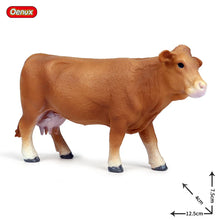 Load image into Gallery viewer, Cute Farm Animals Milk Cow Cattle Calf Angus Bull OX Buffalo Model Action Figures Toy