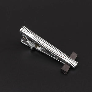 Men's Stainless Steel Tie Clip - Chrome Necktie Clasp Pin Wedding Gift Jewelry