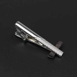 Men's Stainless Steel Tie Clip - Chrome Necktie Clasp Pin Wedding Gift Jewelry