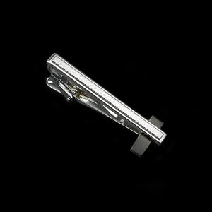 Men's Stainless Steel Tie Clip - Chrome Necktie Clasp Pin Wedding Gift Jewelry