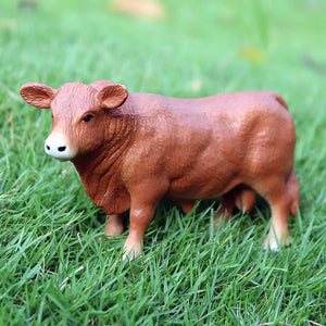 Cute Farm Animals Milk Cow Cattle Calf Angus Bull OX Buffalo Model Action Figures Toy