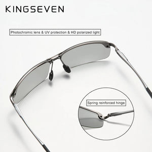 KingSeven Men's Polarized Sunglasses | Fashion Upgrade Rimless Driving Glasses