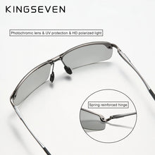 Load image into Gallery viewer, KINGSEVEN Men&#39;s Polarized Rimless Aluminum Sunglasses - Simple Driving Eyewear Brand