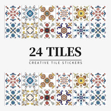 Load image into Gallery viewer, 24pcs/set Light Color Tiles Sticker Wall Stickers Kitchen Bathroom Home Renovation Wallpaper Waterproof Self-adhesive Wall Decal