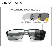 Load image into Gallery viewer, KINGSEVEN UV400 Photochromic Polarized Sunglasses Men Women Fashion Pilot Glasses