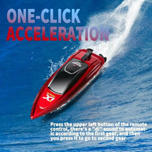 Load image into Gallery viewer, Mini RC Boat 5km/h - High Speed Remote Control Ship with LED Light, Perfect Pool Toy