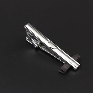 Men's Stainless Steel Tie Clip - Chrome Necktie Clasp Pin Wedding Gift Jewelry