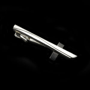 Men's Stainless Steel Tie Clip - Chrome Necktie Clasp Pin Wedding Gift Jewelry