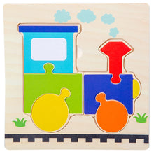 Load image into Gallery viewer, Baby Wooden 3D Puzzles Tangram Shapes Learning Educational Cartoon Animal Intelligence Jigsaw Toys For Children Gift