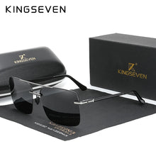 Load image into Gallery viewer, KINGSEVEN Semi-Rimless Polarized Sunglasses - Vintage Alloy Men Women Eyewear