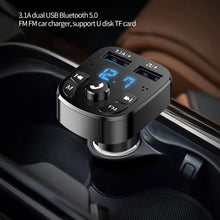 Load image into Gallery viewer, Car Fm Transmitter Bluetooth 5.0 Aux Handsfree Wireless Car Kit Dual Usb Car Charger Auto Radio Fm Modulator Mp3 Player Adapter