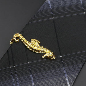 Men's Stainless Steel Tie Clip - Animal Tool Shape Chrome Luxury Wedding Accessory