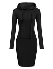 Load image into Gallery viewer, Ladies Dress Autumn Women Hooded Dresses Hoodies Women Sweatshirts Women Hoodies Dress Tops Ladies Clothing
