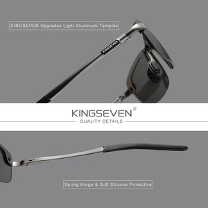 KingSeven Men's Polarized Sunglasses | Fashion Upgrade Rimless Driving Glasses