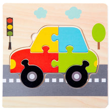 Load image into Gallery viewer, Baby Wooden 3D Puzzles Tangram Shapes Learning Educational Cartoon Animal Intelligence Jigsaw Toys For Children Gift