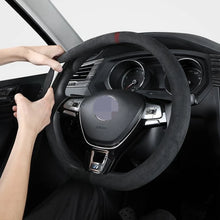 Load image into Gallery viewer, 38cm Suede Leather Car Steering Wheel Cover Wear-Resistant For BMW E90 F01 F06 F10 F15 F16 F20 F21 F25 F26 F30 F32 F82 M3 G20 X5