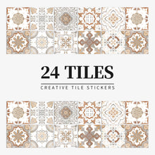 Load image into Gallery viewer, 24pcs/set Light Color Tiles Sticker Wall Stickers Kitchen Bathroom Home Renovation Wallpaper Waterproof Self-adhesive Wall Decal