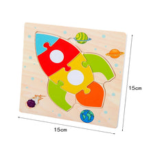 Load image into Gallery viewer, Baby Wooden 3D Puzzles Tangram Shapes Learning Educational Cartoon Animal Intelligence Jigsaw Toys For Children Gift