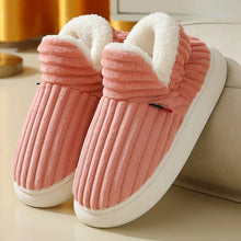 Load image into Gallery viewer, Evshine Soft Sole Slippers For Women Winter Fashion Women Fur Slippers Fuzzy Plush Men Slippers Warm Furry Women Cotton Shoes