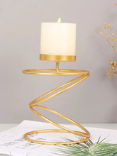 Load image into Gallery viewer, Golden Metal Candle Holder: Luxury Wedding Home Decor