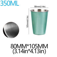 Load image into Gallery viewer, 350/500ml Stainless Steel Cups Household Office Bar Kitchen Drinks Coffee Tumbler Tea Drinking Beer Mug Metal Travel Drink Cup